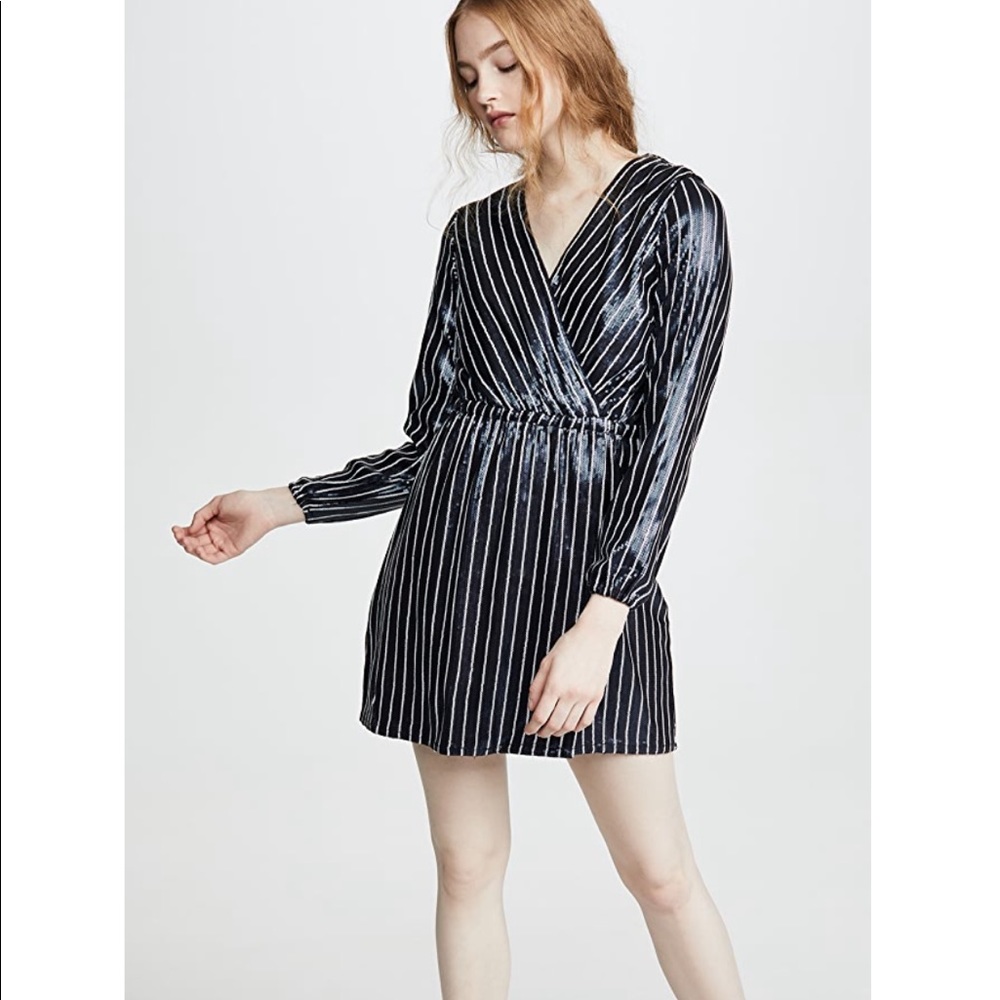 NWT Jack by B.B. Dakota Issa Sequin Wrap dress size xs NWT